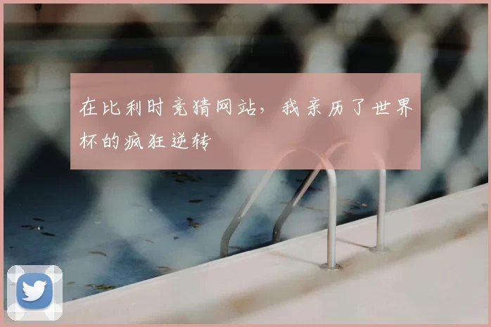 在比利时竞猜网站，我亲历了世界杯的疯狂逆转