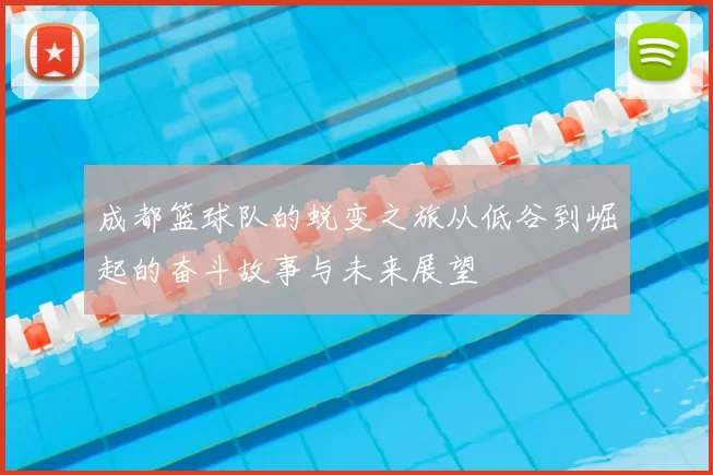 成都篮球队的蜕变之旅从低谷到崛起的奋斗故事与未来展望